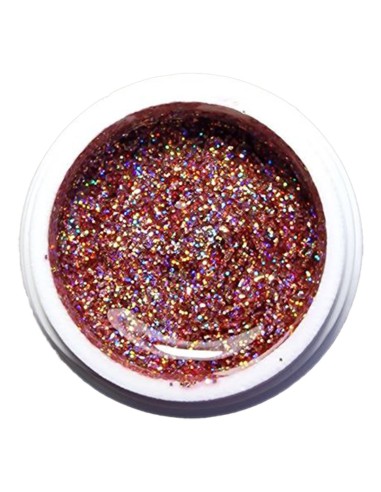 Gel color glitter galaxy holo Rosso