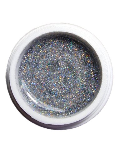 Gel color glitter galaxy holo Silver