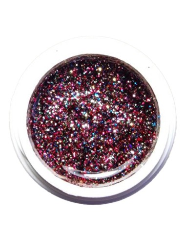 Gel color multi glitter Rose light